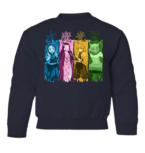 RIVEBELLA Anime Manga Slayers Demon Heroes Youth Crewneck Sweater