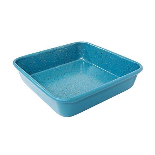 Casaware 7-Inch Toaster Oven Ultimate Series Commercial Weight Ceramic Non-Stick Coating Square Pan (Blue Granite) #TOP1