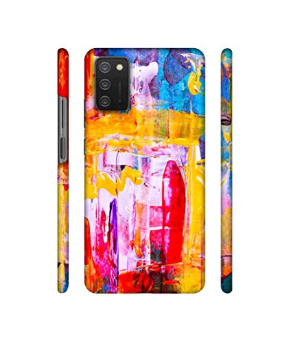 Image of Amazon Brand - Solimo Designer Multicolor Canvas Paint 3D Printed Hard Back Case Mobile Cover for Samsung Galaxy M02s / F02s