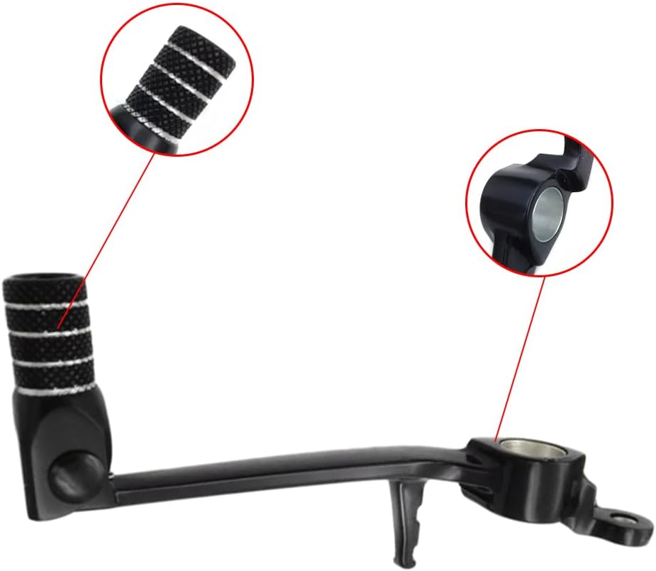 Riloer Motorcycle Folding Rear Brake Foot Pedal Lever Black, 2003-2005 Compatible with Yamaha YZF R6 YZF-R6, Gear Shifter Motorcycle Shift Lever CNC