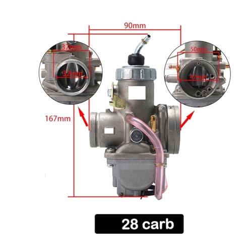 Carburateur de moto Mikuni VM28 résolvant les problèmes de démarrage sur pit bike