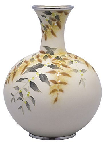 彩光舎 七宝焼き 田村 丈雅 作 80号玉形首長紫式部花瓶 010-17