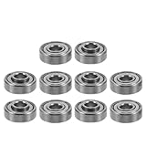 BCOATH 10 Stück Präzisionslager Rollstuhl -ersatzteile Leichtgängige Wälzlager Silver