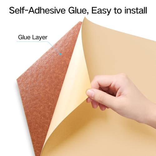Image of 18 Pack Self-Adhesive Acoustic Panels 12 inch X 10 inch X 0.4 inch - Sound Proof Foam Panels for Wall with High Density, Y-Lined Design, Flame Resistant, Absorb Noise and Eliminate Echoes(Tangerine)