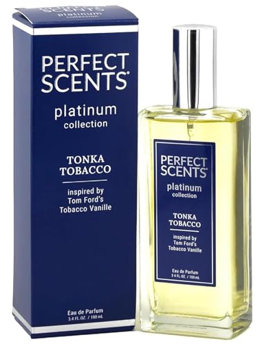 Perfect Scents Fragrances | Inspired by Tom Ford’s Tobacco Vanille | Platinum Collection | Tonka Tobacco | Unisex Eau de Parfum | Paraben & Phthalate Free | Never Tested on Animals | 3.4 Fl Oz