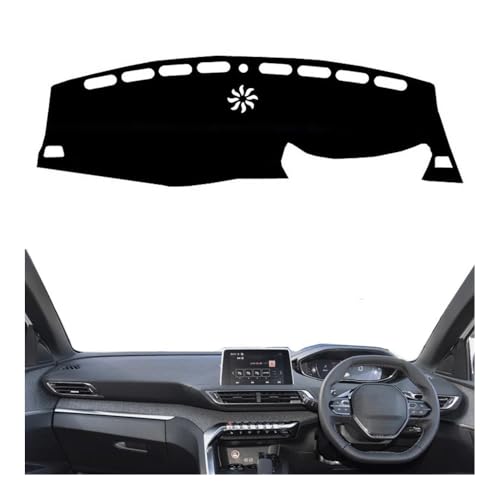 Tapis de tableau de bord voiture anti-reflet pour voyages en Peugeot 4008