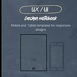 UI/UX Design Notebook 8.5 x 8.5 120 Pages / Dot Grid: Mobile and Tablet templates for responsive designs User Interface - Experience App Development