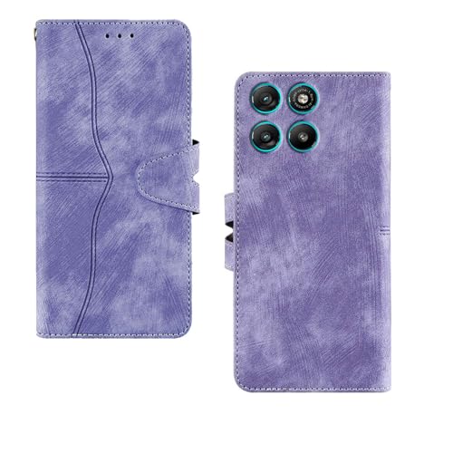 Image of amazon basics Motorola G67 Power 5G Flip Cover | Card Pockets Wallet & Stand | Flip Cover for Motorola G67 Power 5G (Purple)