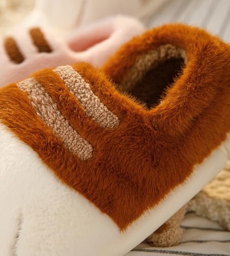 Women's Fluffy Slipper Cat's Paw Cotton Shoes with Velvet Padded Winter Cute Fuzzy Slippers Warm Lovely Home Shoes Non Slip4