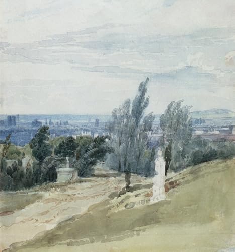 Impression d'art Cimetière du Père La Chaise Paris Richard Parkes Bonington affiche toile 60x90