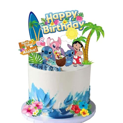 Kuchen Deko Geburtstag Tortendeko-Set Cake Topper Für Kuchen & Cupcakes (B)