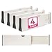 4 Drawer Organizer and Dividers, Organize Silverware and Utensils in Home Kitchen, Divider for Clothes in Bedroom Dresser, Designed to Not Snag Underwear and Bra Fabrics, Bathroom Storage Organizers