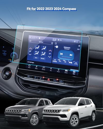 LANTU Protetor de tela de carro para Jeep Compass 2024 2023 2022 (Latitude Lux/Limited/Trailhawk/Hig