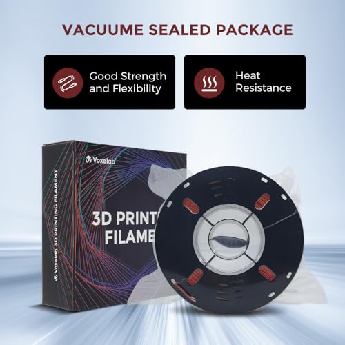 Image of VOXELAB High Speed 1.75mm Filament, Rapid Support 500mm /s, 1kg Spool, FDM Printer Compatible, HS PLA Ruby Red