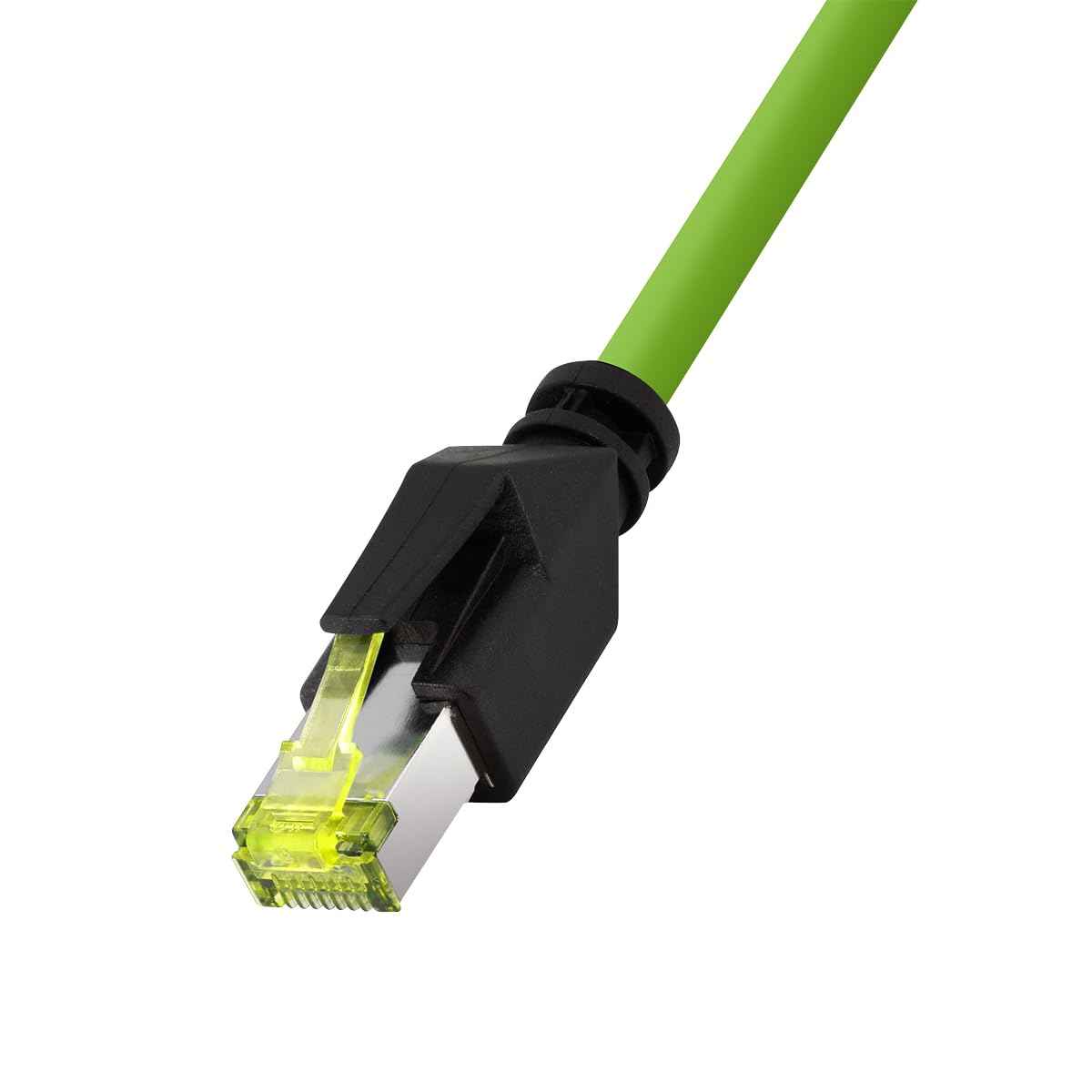 Logilink CQM115S – M12 CAT6A Câble patch industriel PUR, M12 X codé vers RJ45, 20 m