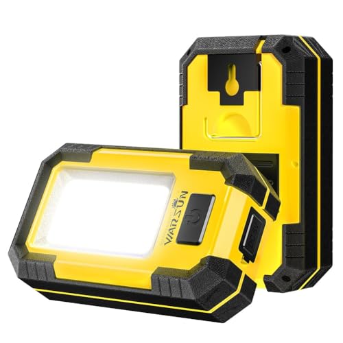 WARSUN 2 PC Portable LED Rechargeable Work...