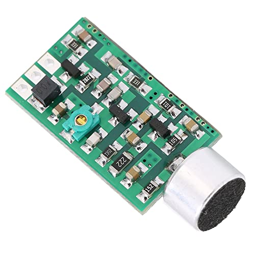 Módulo Transmisor de Audio plplaaoo Mini Micrófono Inalámbrico FM Emisión Núcleo Circuito Frecuencia Ajustable 88-108MHz Voltaje Amplio 0.7V-9V para Transmisión de Sonido miniatura 4
