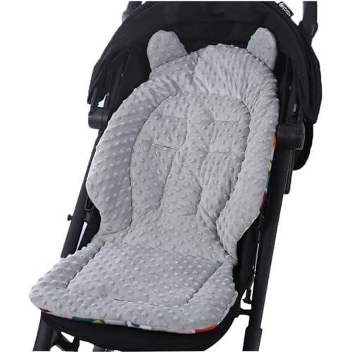 Pram Liner Baby Stroller Seat Cushion Car Seat Insert Universal Head and Body Support Cushion for Infant Newborn Baby Soft Soothing Buggy Pushchair Baby High Chair Cushion Seat Pad Reversible