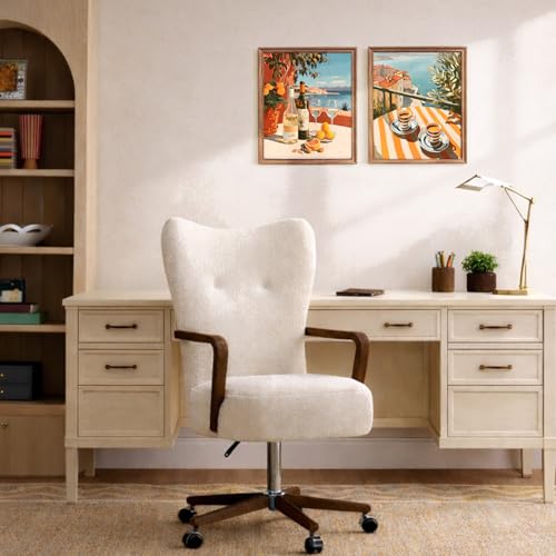 FOPENEM Orange Coastal Italian Diamond Painting Kit for Adults Beginners 9.8x11.8 Inch, Mediterranean Seaside Cocktail Coffee Gem Diamond Painting Art Kits for Home Kitchen Wall Decor, Set of 2 by FOPENEM - Used condition - Image 8