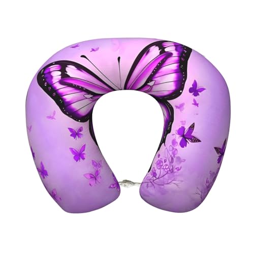 Almohada de espuma viscoelástica tamaño viaje cuello U miniatura 1