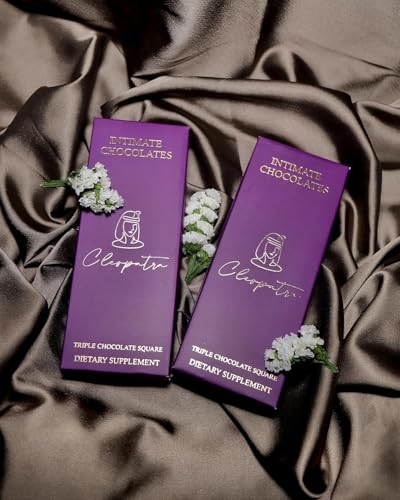 Image of Cleopatra Intimate Chocolate Bars For Couples Uplifting Mood Vitality More Desire & Enjoyment Best Gift Set for Men's & Women's Couples Vegetarian And Gluten-Free 60g (Pack of 2)