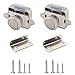 2 Stück Push Button Lock, Cabinet Lock Catch, Druckknopfverriegelung für Tür, Schrank, Wohnmobil, Yacht, Schiff (Perlnickel)