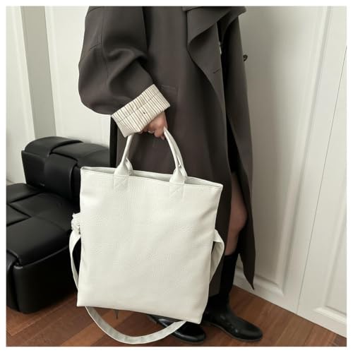 Sac à main texturé blanc la mode tendance grande capacité - 7