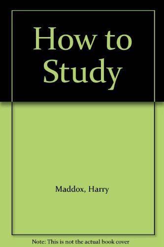 How to Study 0449308316 Book Cover