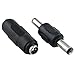 ZZLZX 4PCS DC 5.5x2.1mm Male to Male & Female to Female Power Plug Connector Set for CCTV & Other DC Power Equipment