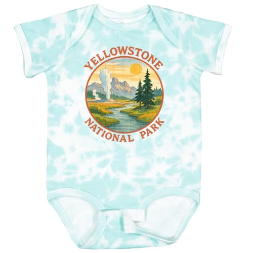 inktastic Yellowstone National Park Vintage Design Baby Bodysuit