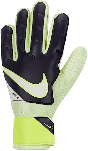 Guantes de fútbol Nike Match Fa20 Gridiron color blanco y voltio