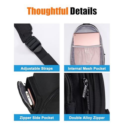 Image of Cwatcun Sling Bag, Crossbody Case for DSLR SLR Canon Nikon Sony Mirrorless Cameras - Photography Backpack for Photographers