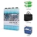 TOURIT Ice Packs for Coolers Reusable Long Lasting Freezer Packs for Lunch Bags/Boxes, Cooler Backpack, Camping, Beach, Picnics, Fishing and More (Set of 8, Blue)