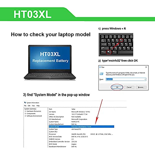 HT03XL Battery for HP Pavilion 15-CS 15-DA 15-DB 17-CA 17-BY 15-CS0053CL 15-cs1063cl 15-da012dx 15-da1005dx 15-db0011dx 17-ca0013ng 17-ca0010cy 17-by1053dx 17-by1033dx L11119-855 L11421-542 L11421-2C2