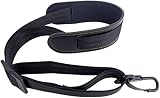 Saxophone Neck Strap, Soft Adjustable Sax Leather Neck Padded for Alto, Tenor, Soprano Saxophone or