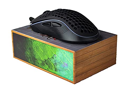 Castle Ultralight Pc Usb Wired Mouse With Honeycomb Shell - 10K Dpi Optical Sensor Gaming Mouse - Ambidextrous Mouse With Rgb Lighting And 8 Programmable Buttons #TOP5