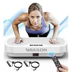Vibration Plate Exercise Machine, Power Vibrating Shake Platform for Lymphatic Drainage, Whole Body Vibrate Waver Fitness, Full Body Shaking Board for Home Workouts, Weight Loss, Women