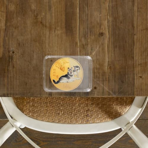 Caja transparente para monedas con tapa 4 piezas miniatura 3