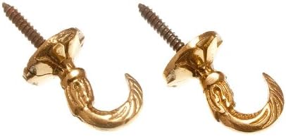 16 X Egyptian-Inspired Brass Curtain Tie Backs, 30mm - Set of 2