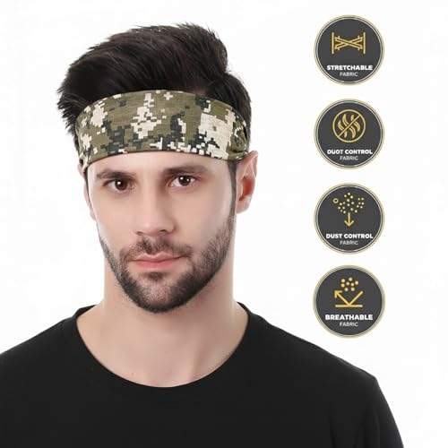 Image of MCAVOY Bandana & Neck Gaiter Scarf for Unisex Odor-Free, Breathable & Super Soft Multifunctional Headwear, Durable Face Mask, Headband, Neck Cover for Dust & Sun Protection, Free Size