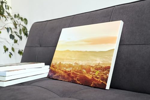 Personalised Canvas Wall Art Custom Photo Frame Customise Your Photo Wall Picture for Living Room & Bedroom (12" x 8")