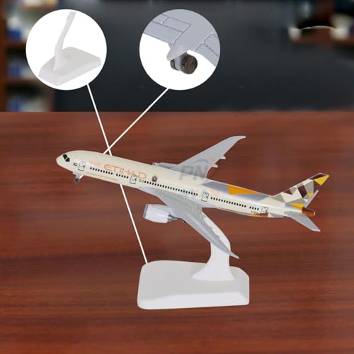 Image of Big Size Etihad Airways Airlines Landing Gear Wheels Aeroplane Scale Model Die Cast Metal Aircraft Highly Detailed Replica Gift 19 Cm (Etihad Airlines)