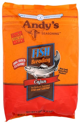 Andy's Seasoning Fish Breading Cajun 5 Lbs