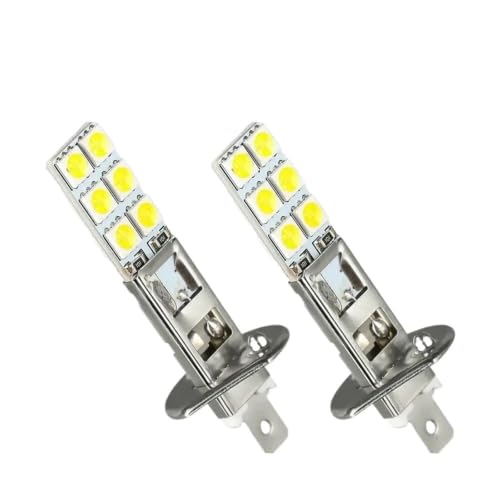Bombilla H1 LED 12SMD-5050 kit alto bajo luces de repuesto coche