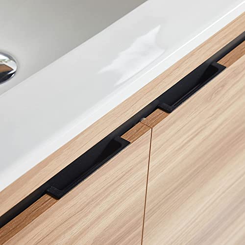 Jimsmaison 36 Inch Bathroom Vanity With Sink Combo, Freestanding Bathroom Vanities With 2 Doors, Floor Mount Bathroom Vanity Integrated Sink Set (Maple, 36 * 18) #TOP4