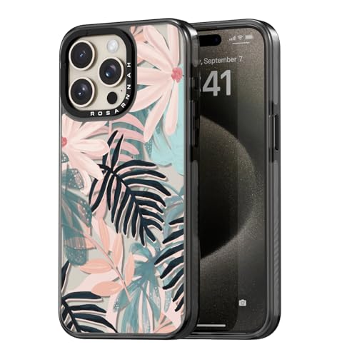 Coque iPhone 15 Pro Max motif palmier noir pour une protection élégante en vacances
