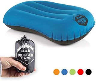 Rugged Camp Camping Pillow - Inflatable Travel Pillows - Multiple Colors - Compressible