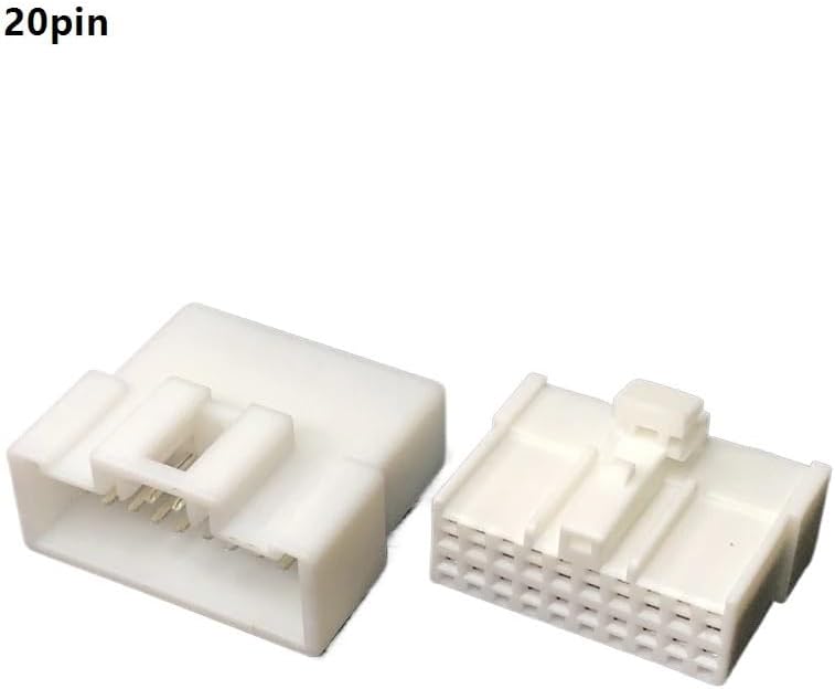 1/5Sets Male Female 12p16p20p Compatible With Car Wiring Harness Connector Line Length 15cm(20p strip line,5sets)