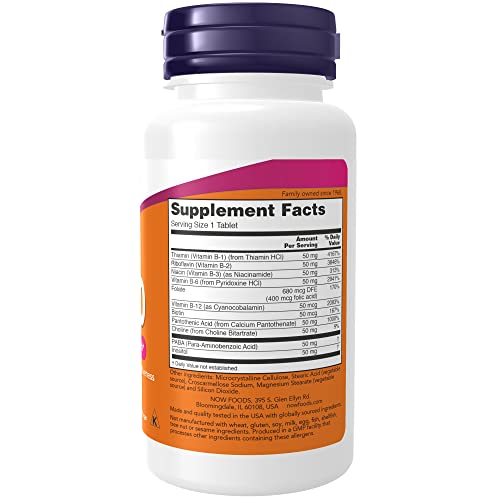 Now Supplements, Vitamin B-50 Mg, Energy Production*, Nervous System Health*, 100 Tablets #TOP1