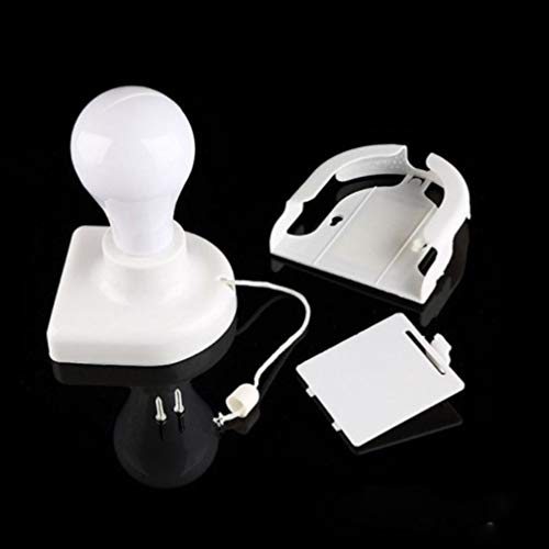 Mobestech 2Pcs Stick Up Light Bulb Battery Powered Wireless Wardrobes Pull Cord Bulb Wall Mounted Cabinet Night Light #TOP5